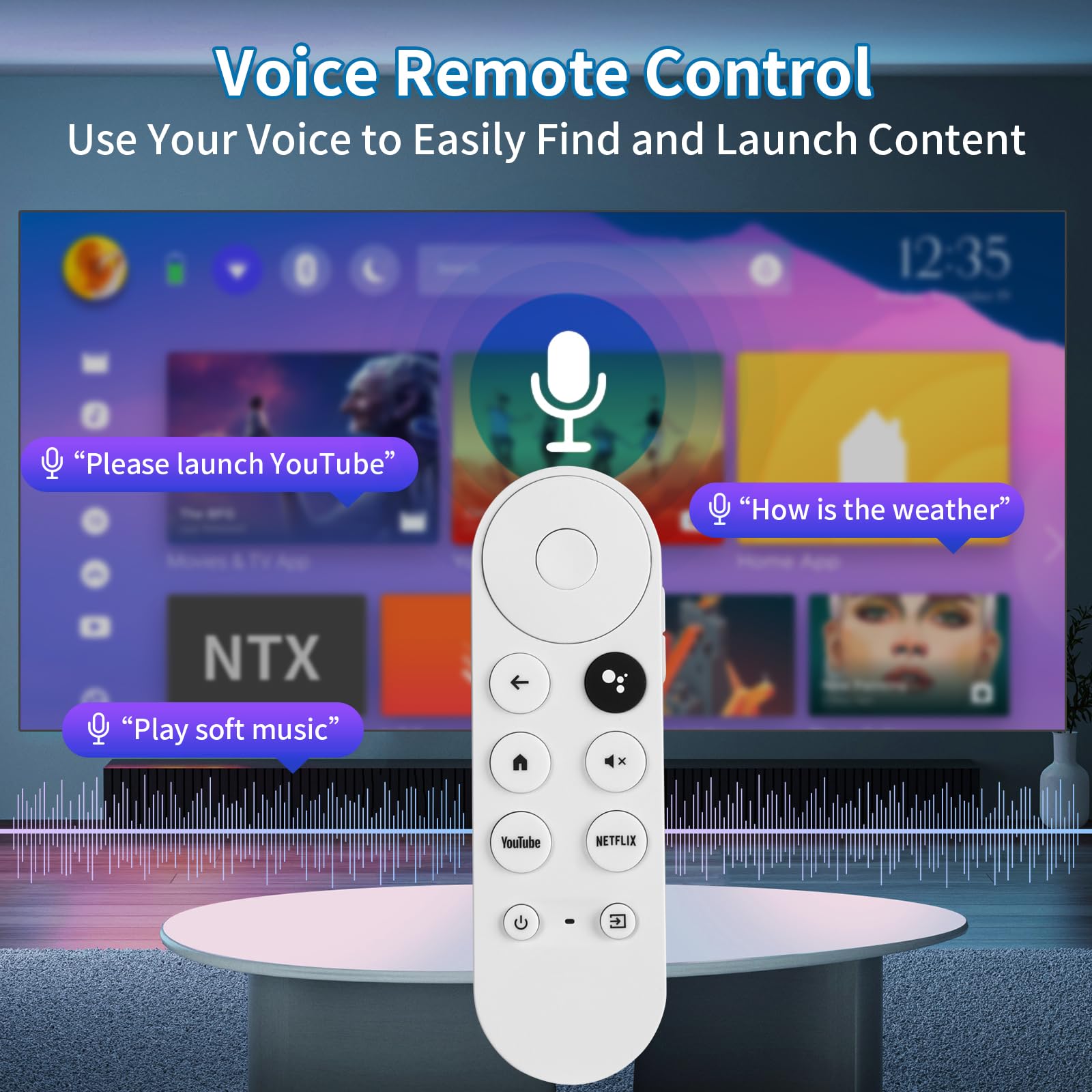 Télécommande De Remplacement Bluetooth Avec Micro Pour Chromecast Google TV 2020 W3JD - Modèle G9N9N