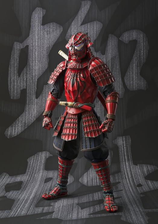 TAMASHII NATIONS Bandai Movie Realization Samurai Spider-Man Action Figure | Marvel Collectible 6 Inch Action Figure Manga Realization - Meisho Samurai Spider-Man