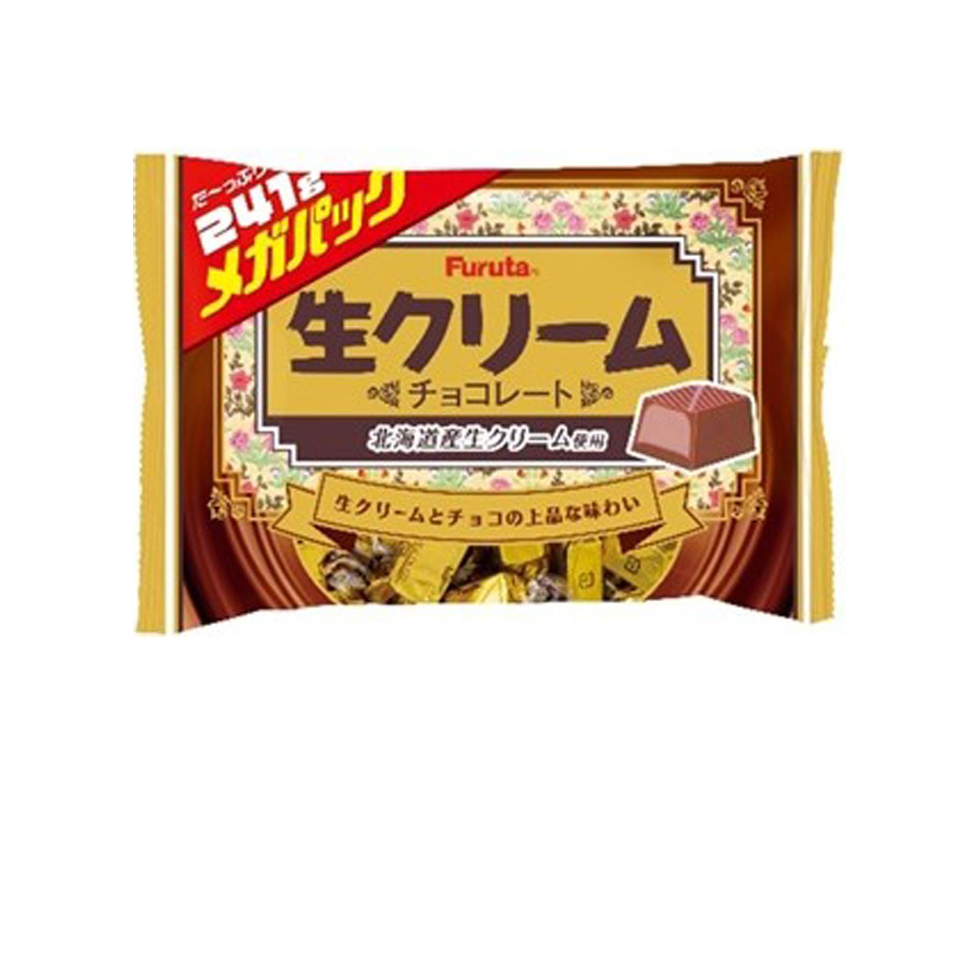 Amazon.co.jp: フルタ製菓 生クリームチョコメガパック 241g : 食品