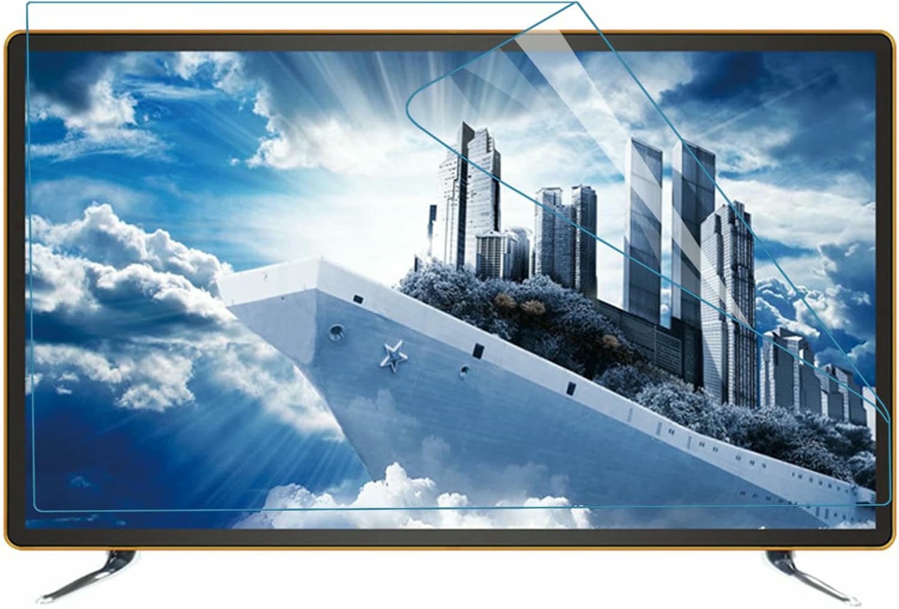 Filtre TV anti-lumière bleue 47 pouces avec revêtement anti-reflet mat