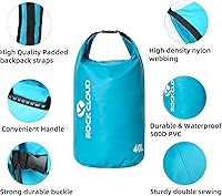 Vista 5 de Rock Cloud - Bolsa seca impermeable de 7.93 galones, para kayak, rafting, navegación, playa, surf, natación, canoa, campamento, senderismo, pesca