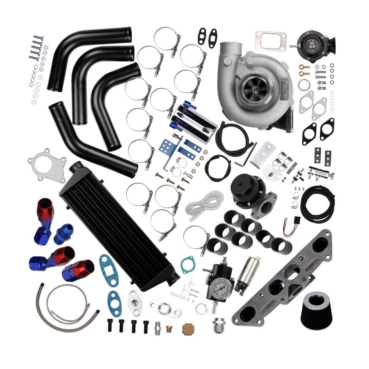 Do Accord 2,2 l / 2,3 lw/orurowanie intercoolera + kolektor + BOV + zestaw Chłodnica intercooler