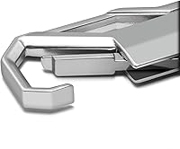 Vista 4 de iPick Image Llavero de metal para Chevrolet Corvette C8, estilo mosquetón, solo con licencia