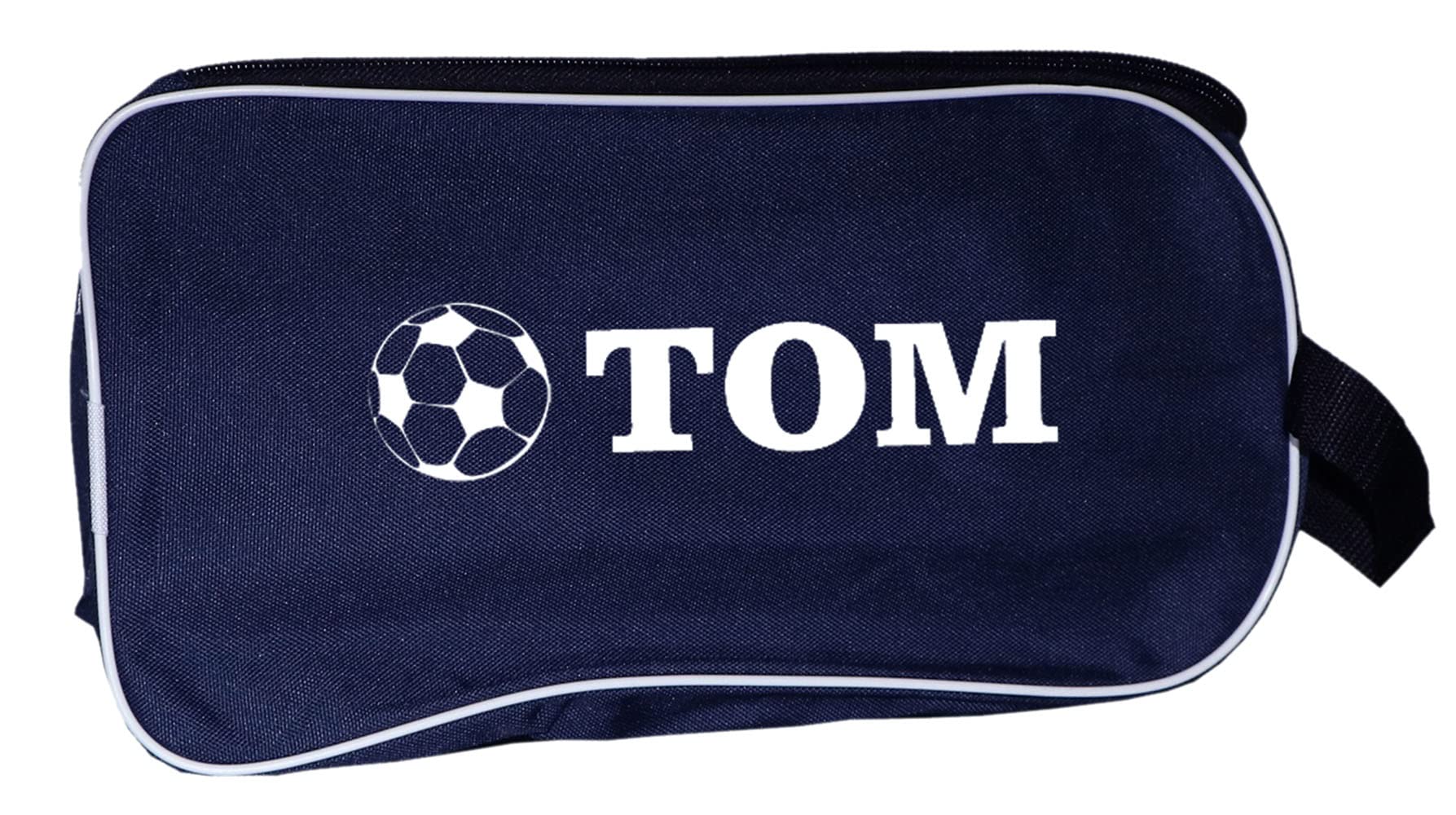 Personalized SPORT Football Boot Bag,Shoes bag, School, Sports, PE (Navy_Football)