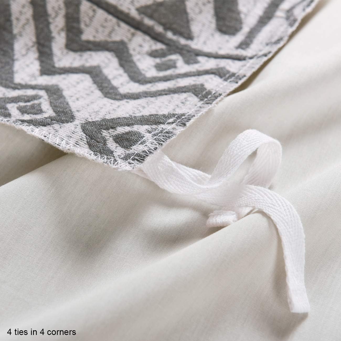 Bеѕt Quаlіtу 🔥 PHF 100% Cotton Boho Geometry Luxury Duvet Cover Set 3PC - Yarn-Dyed Jacquard Textured Soft and Breathable Bedding - Comforter Cover with Button Closure 4 Corner Ties Queen Size 90x92 Light Grey 70% оƒƒ Dіѕсоunt PHF 100% Cotton Boho Geometry Luxury Duvet Cover Set 3PC - Yarn-Dyed Jacquard Textured Soft and Breathable Bedding - Comforter Cover with Button Closure 4 Corner Ties Queen Size 90x92 Light Grey