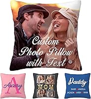 Vista 11 de Fundas de almohada personalizadas para mamá, papá, abuela, funda de almohada personalizada con nombres de niños, funda de almohada personalizada