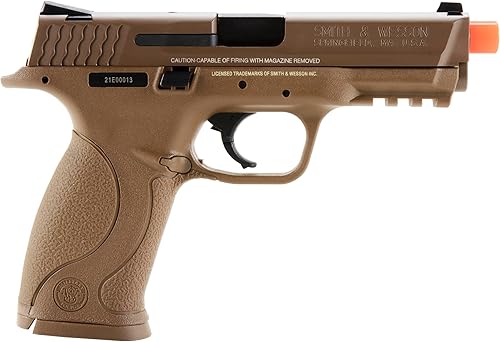 Vista 4 de Umarex Smith & Wesson M&P 9 GBB 6mm BB Pistol Airsoft Gun Beige Bronceado