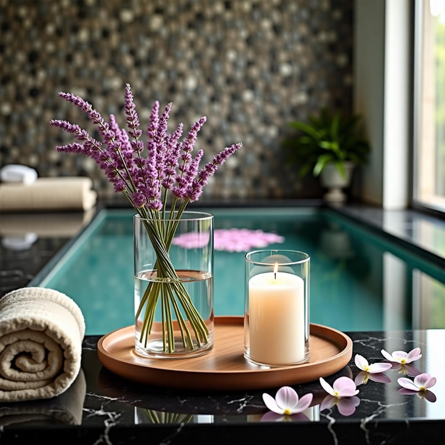 24 Pack Clear Glass Cylinder Vases for Centerpieces - Floating Candle Holders - 2 Sizes H 5.91" D 3.35" & H 4.72" D 2.56" - Perfect for Weddings and Events - Image 6