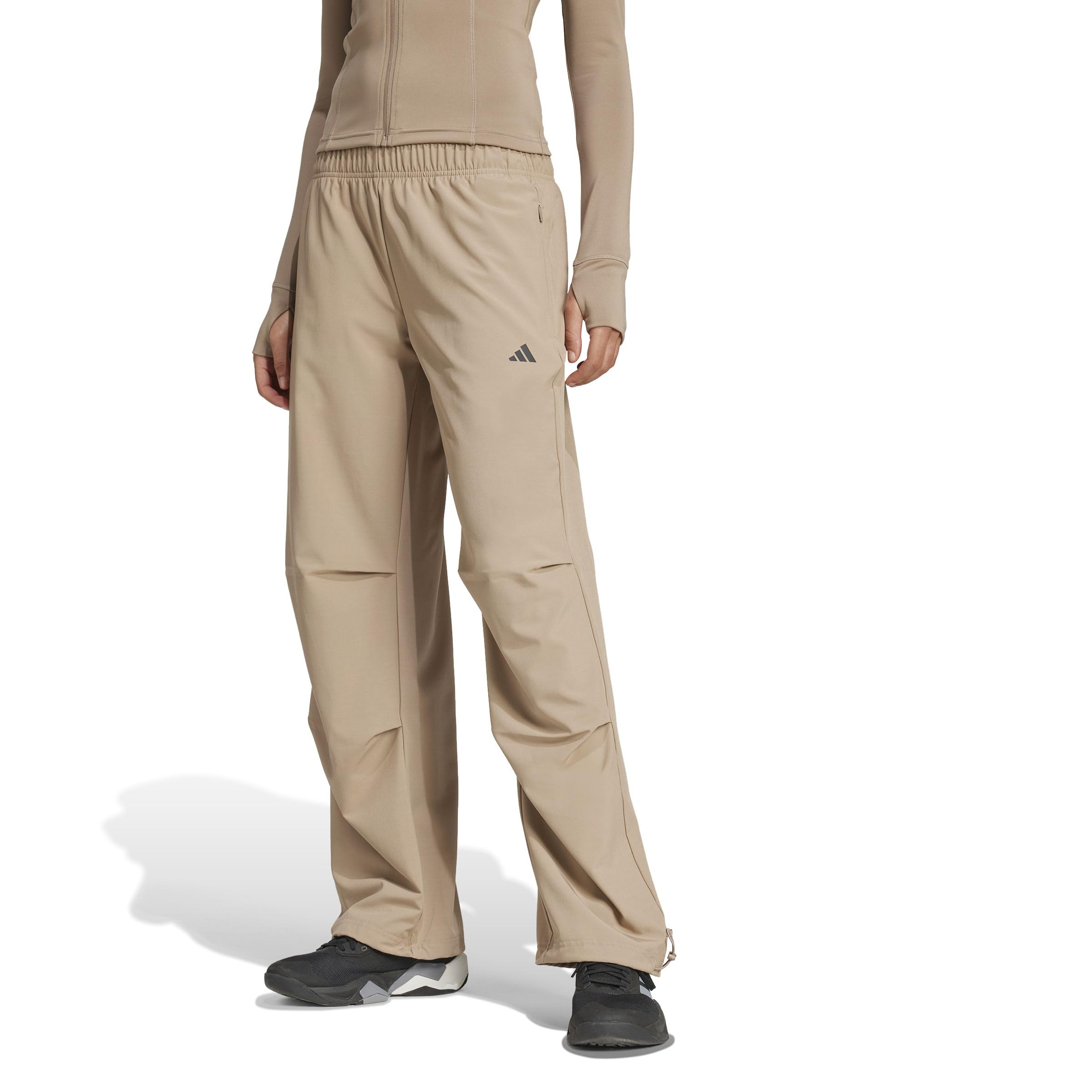 adidas Femme Workout Essentials Woven Training Pants, Chalky Brown, XL