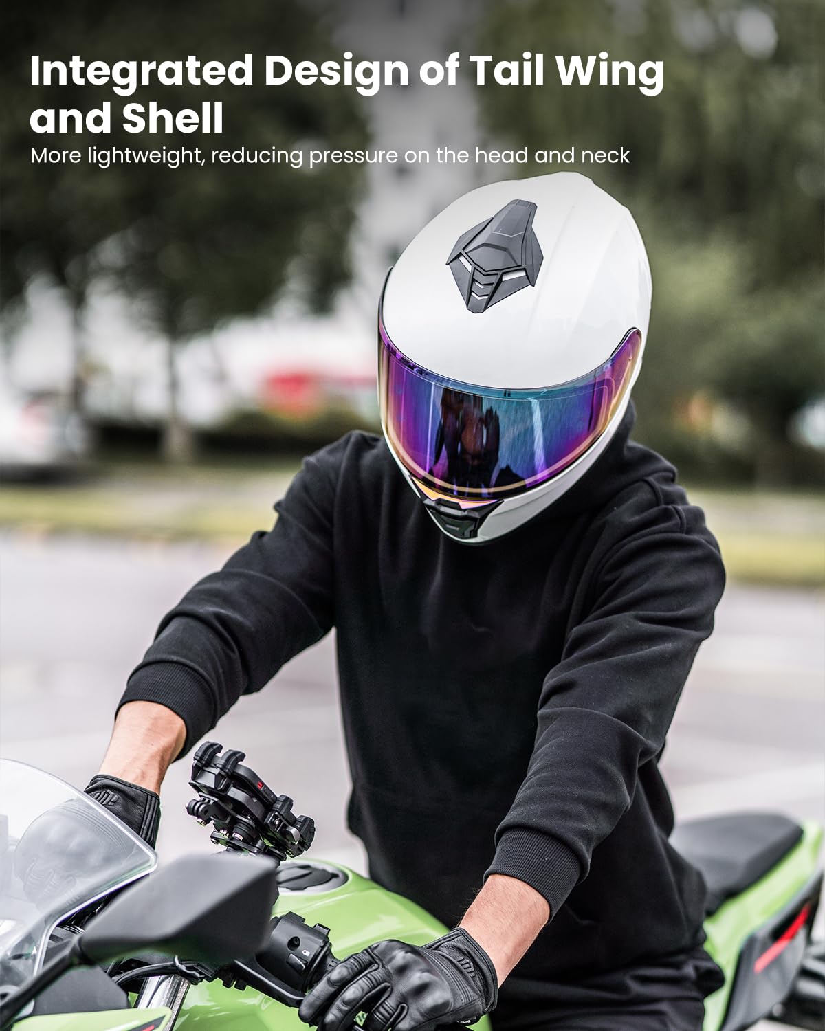 Auboa Motorcycle Helmets For Adult Men Women, Full