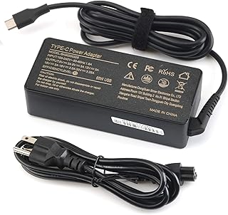 65W 45W USB Type C AC Charger for Lenovo Chromebook 100e 300e 500e C340 S330 2nd Gen ThinkPad T14 T16 gen 1 gen 2 X1 T480 T480s T580 E580 Yoga 7i 9i C740 C930 C940 IdeaPad Flex 5i Power Supply Cord
