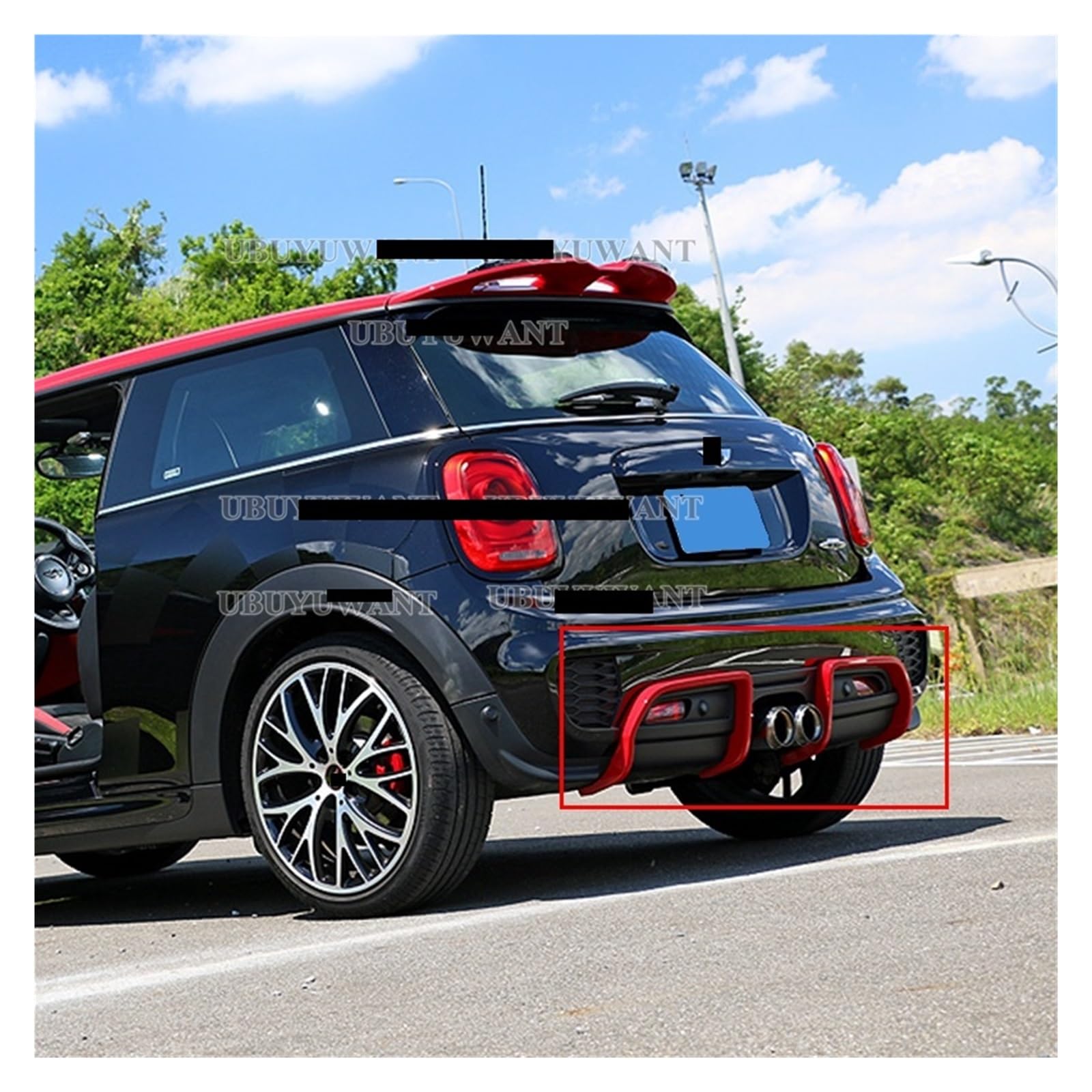 ミニ クーパー F56 リアバンパーディフューザー seotune製 ミニ クーパー F56 リアバンパーディフューザー seotune製