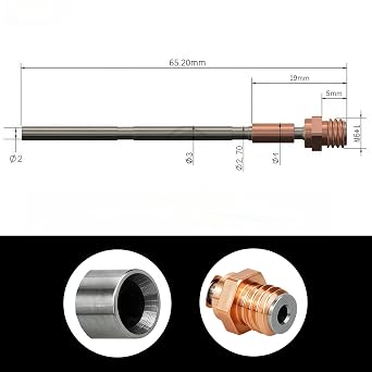 Print Head Kit Compatible with Prusa i3 MK4, 3D Printer XL Hotend Replacement, Brass Nozzle Print Head, Printhead Thermostat Heater Nozzle