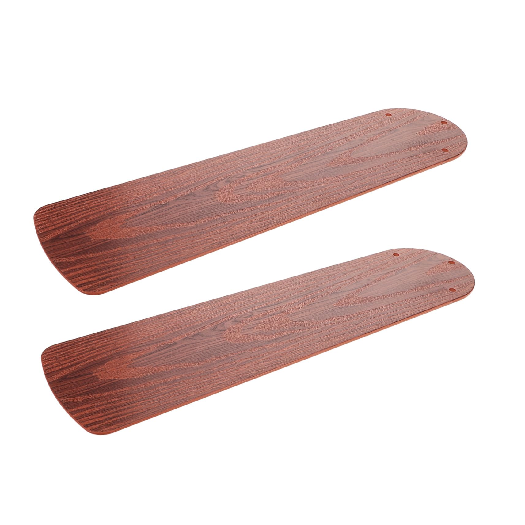 Pales de rechange en plastique pour ventilateur de plafond marron imitation bois de 2 pièces
