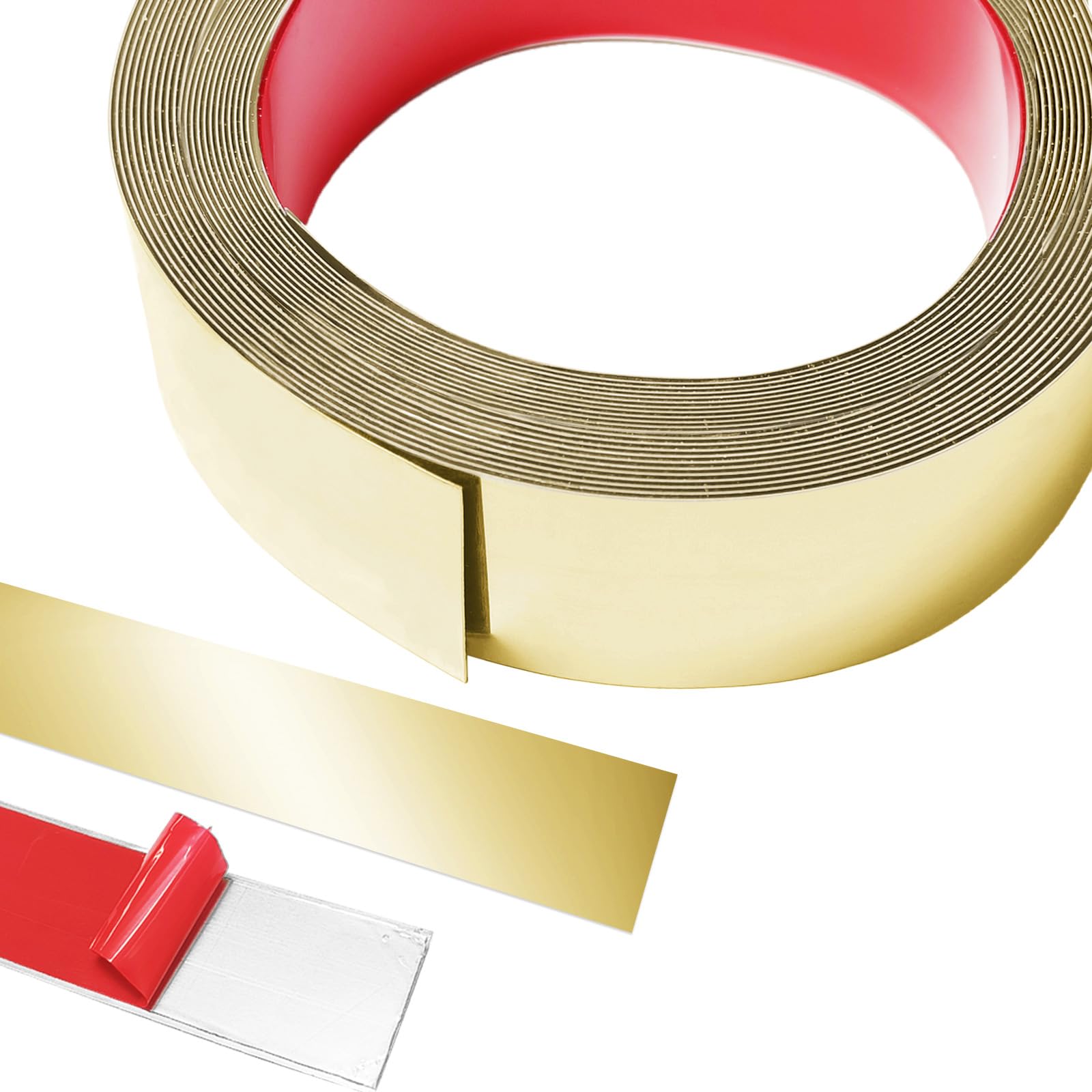 10M x 4CM de tiras decorativas de metal autoadhesivas, bandas de pared de acero inoxidable, molduras de estuco para pared, desmontables y cosibles de acero inoxidable para chimenea, marcos de espejo