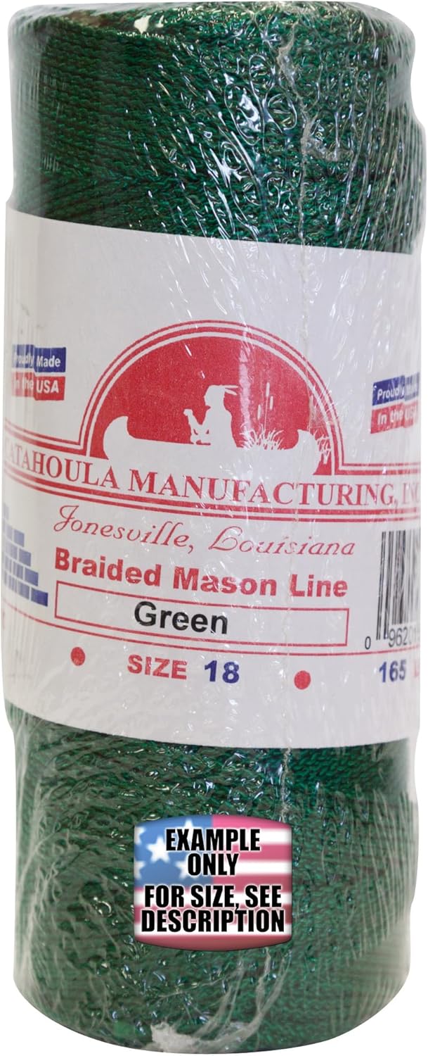 Mason Line, Braided Nylon. Green, 1000 ft 3-Pack