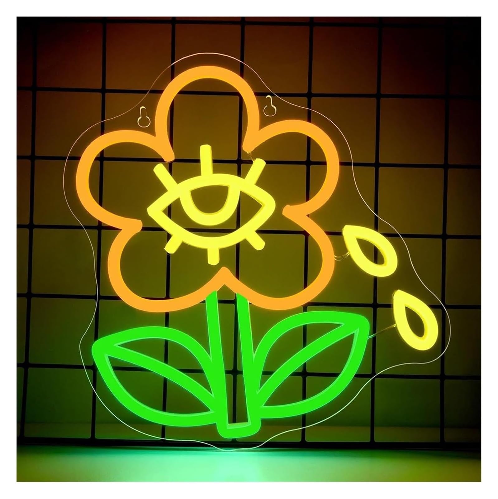 Néon led fleur cadeau de naissance idéal veilleuse murale douce - 6