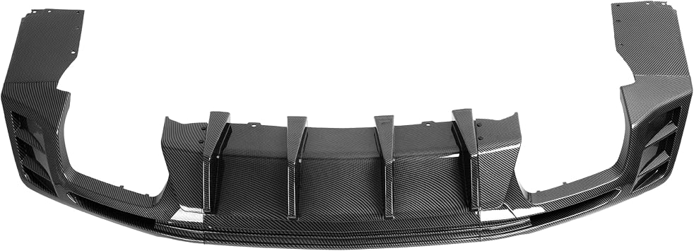Rear Bumper Diffuser Compatible with 2016-2024 Chevy Chevrolet Camaro Coupe & Convertible Model Exclude ZL1 Rear Lower Bumper Lip Splitter Valance Bumper Spoiler Carbon Fiber Color