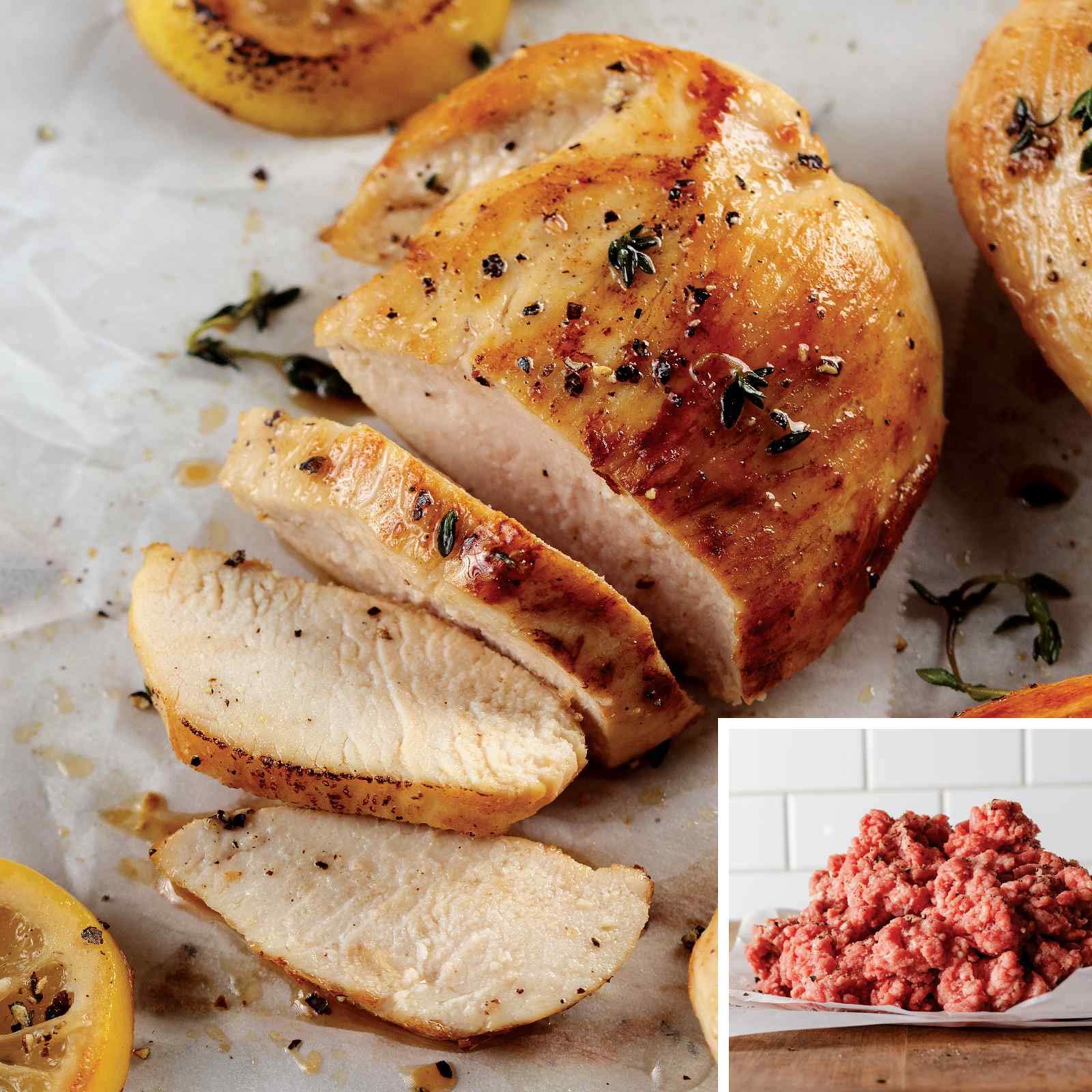 Buy Omaha Steaks 4 lbs. Ground Beef & 4 lbs. Chicken (Boneless Chicken
