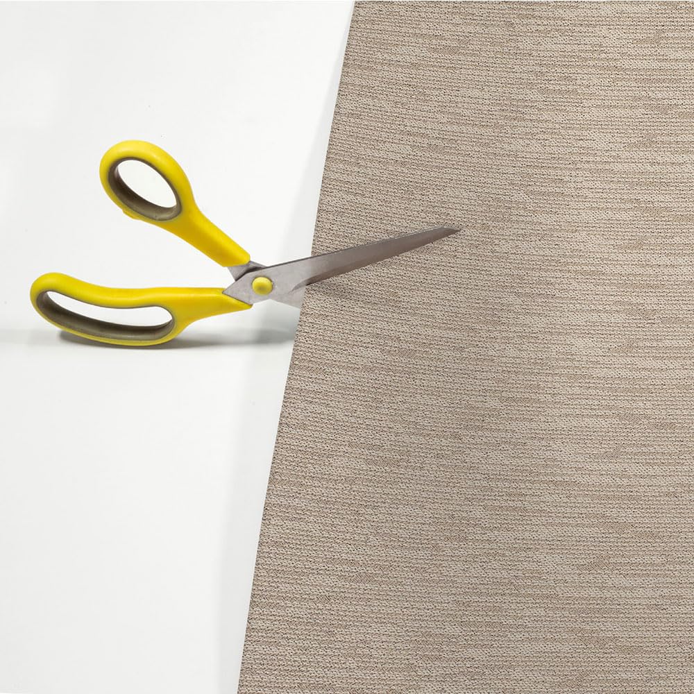 OLIVO.shop Tappeto Cucina Antiscivolo Lavabile, Passatoia Cucina e Corridoio, Tinta Unita Effetto Rattan, al Metro, Passatoia Cucina ROTOLO REFLEX (BEIGE, 50x180 cm)