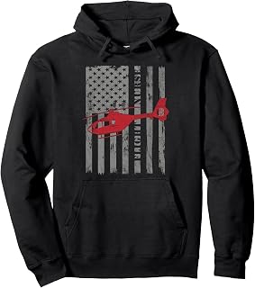 American Flag Flight Nurse Gift Pullover Hoodie