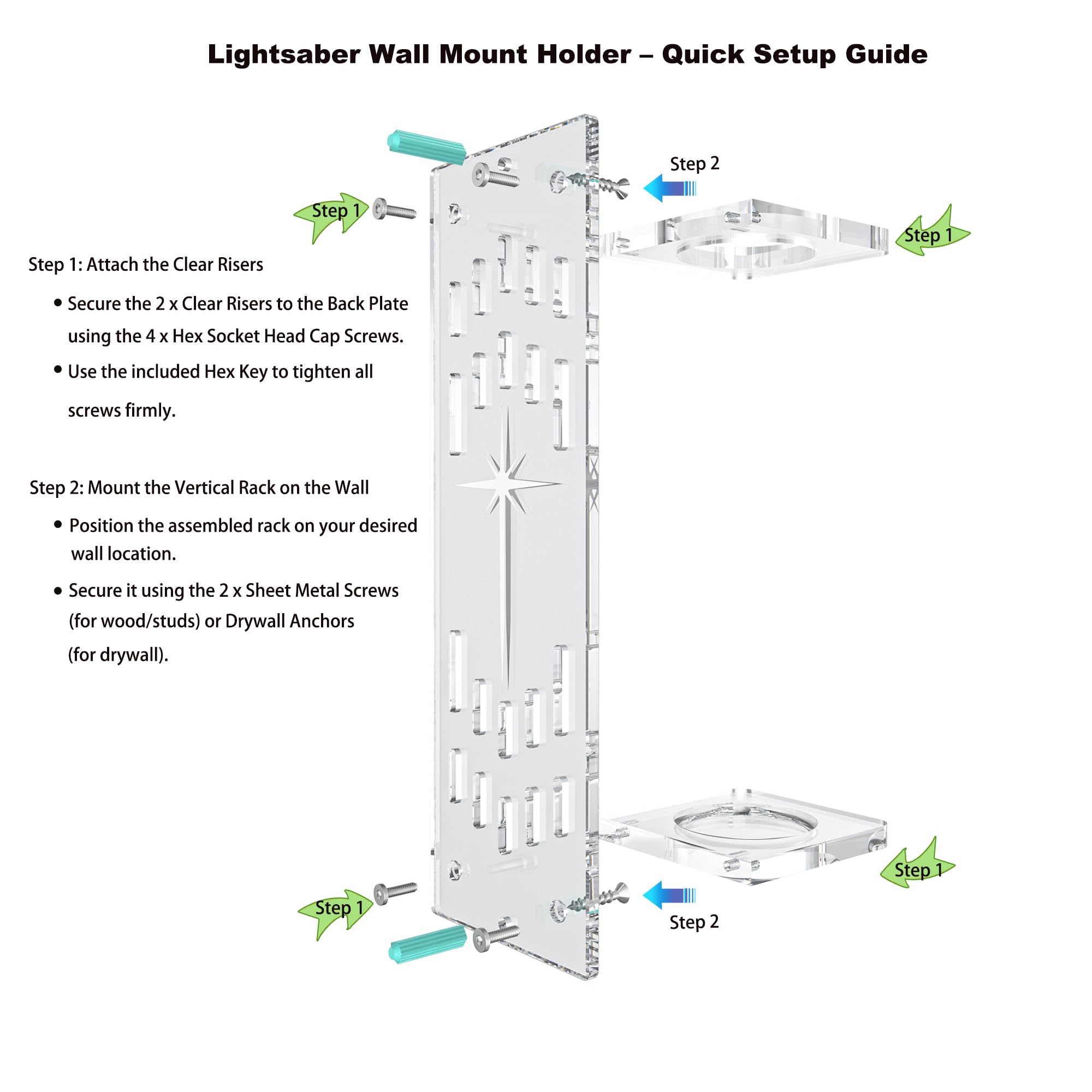 Sabre Sword Wall Racks Snapklik.com : Light Saber Wall Mount Holder, Acrylic Saber Sword Stand ...