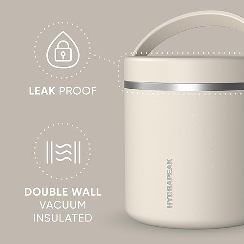 Miniatura 2 de Hydrapeak Termo de acero inoxidable de 25 onzas con aislamiento al vacío, termo para niños para alimentos calientes y alimentos fríos, boca ancha a