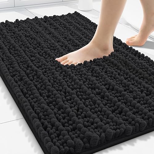 Miniatura 140 de Smiry Alfombras de Baño 24 x 16 pulgadas, Tapetes de Baño de Chenilla Extra Suaves y Absorbentes, Respaldo de Goma Antideslizante, Lavable a Azul