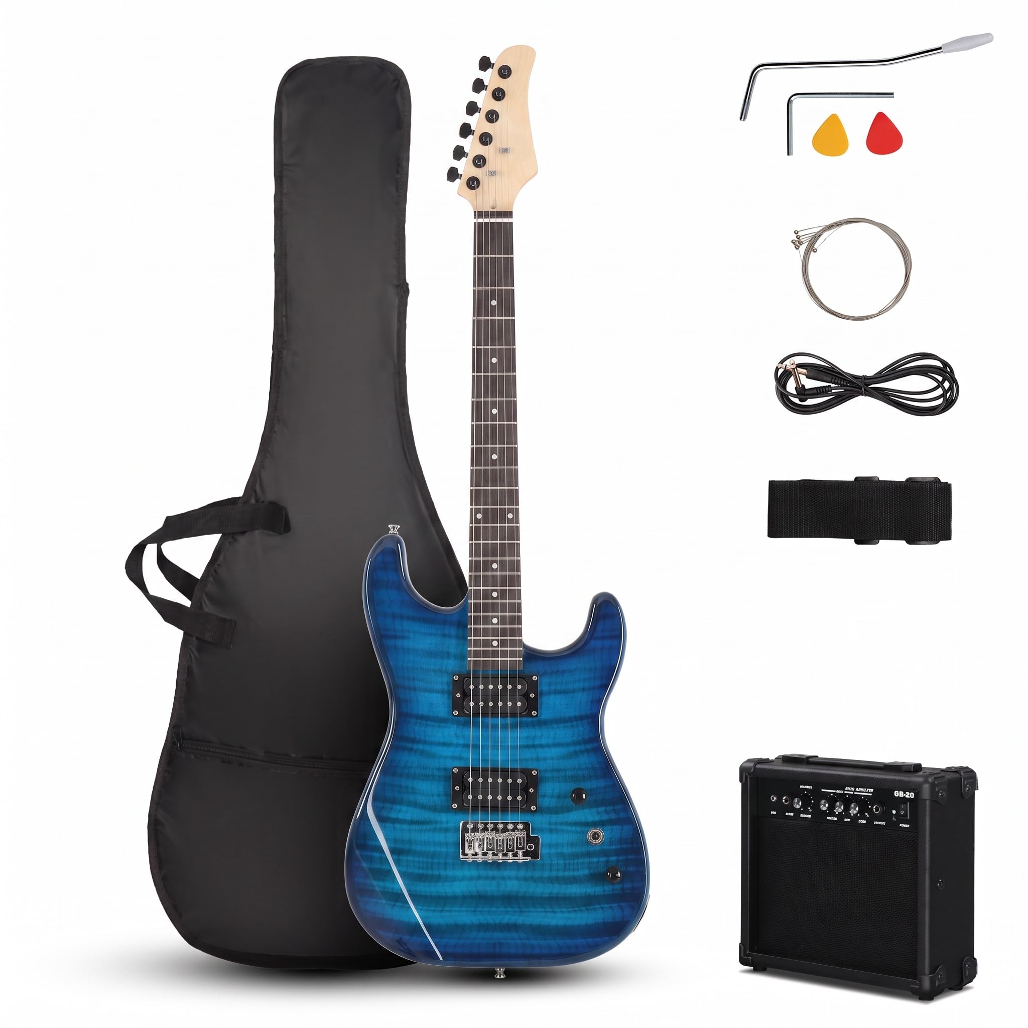 Amazon.com: Ktaxon Full-Size Electric Guitar Kit H-H Pickup with