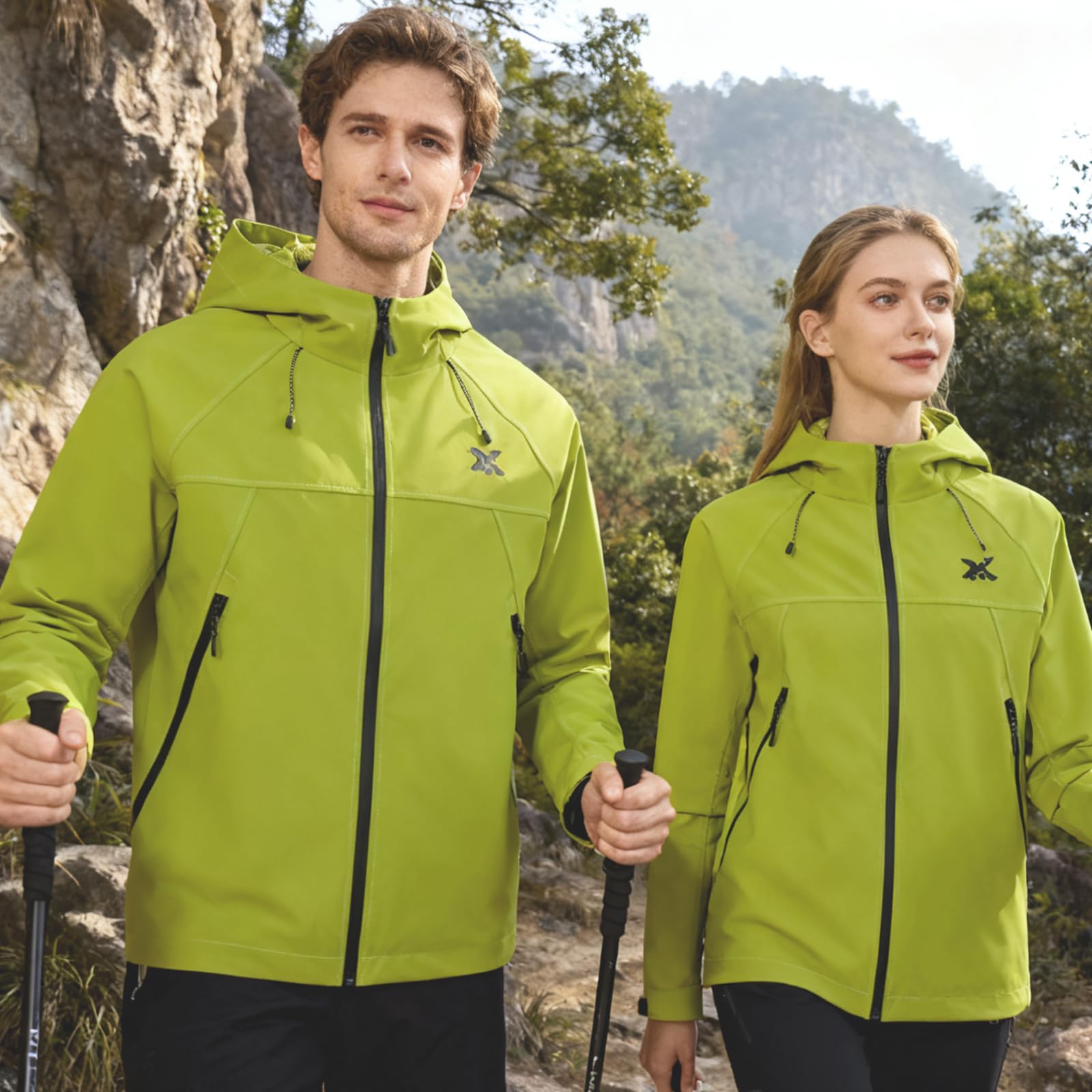 Veste à capuche légère et coupe-vent pour homme avec impression personnalisée