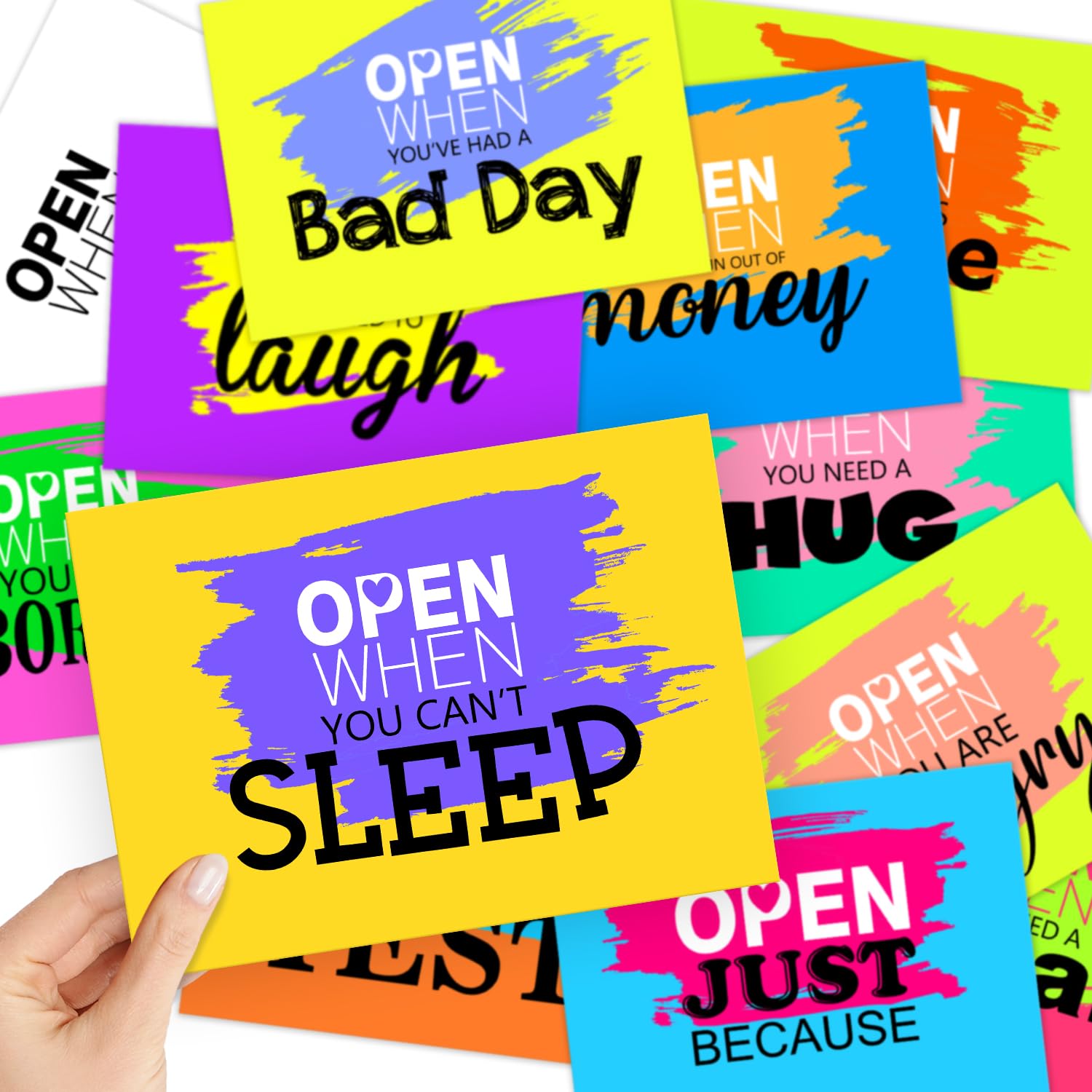 Open When You Umschlag-Set – 13 Motivierende Briefumschläge Für Studenten, Teenager, Abschiedsgeschenk (ca. 11,4x16,3 Cm)