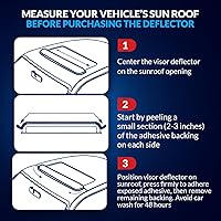 Vista 6 de Cubierta para techo corredizo para techo corredizo de automóvil, compatible con Saturn Relay 1 a Relé 3 2005-2007 Deflectores de ventana