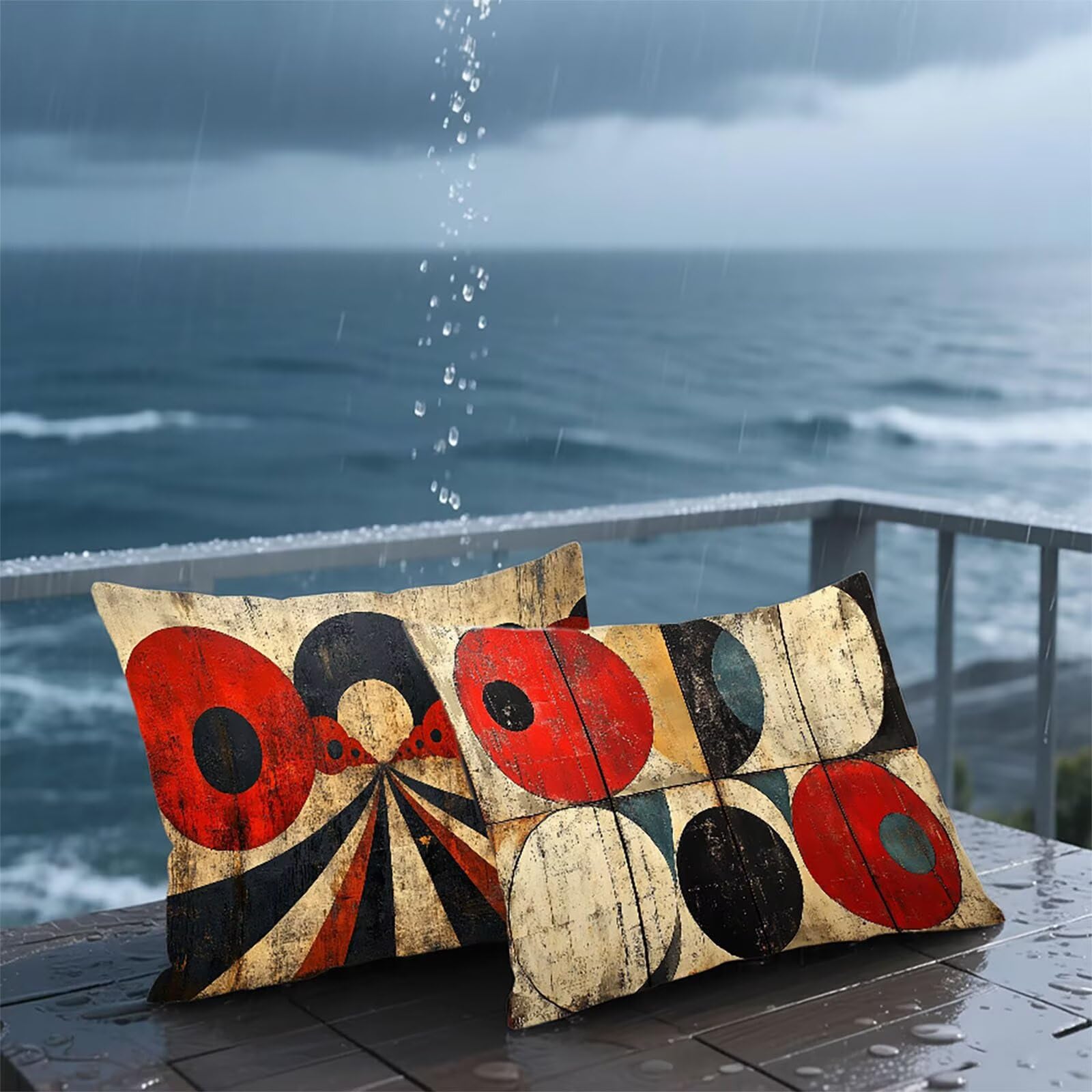 Federe Cuscino 70x90 Set di 2, Geometria Federe Cuscini Divano Velluto Morbido, Rettangolari Copricuscini 70x90cm Con Cerniera Invisibile, Copricuscino per Camera Casa Decorazioni, Astratto 1-4450