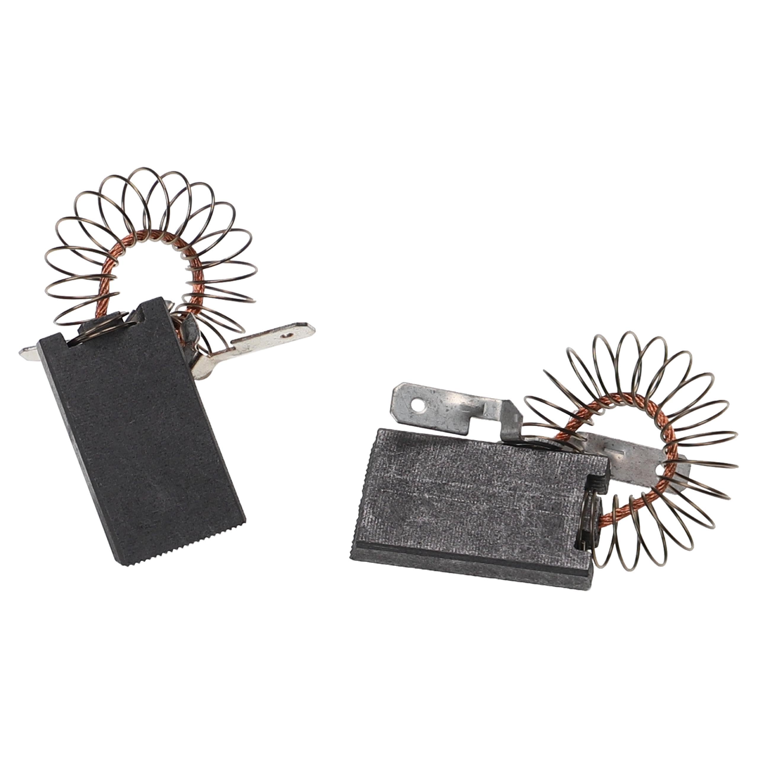 vhbw 2x spazzola in carbone compatibile con Miele W846, W847, W848, W849, W840, W841, W842, W843, W844, W845, W850, W851 lavatrice, asciugatrice