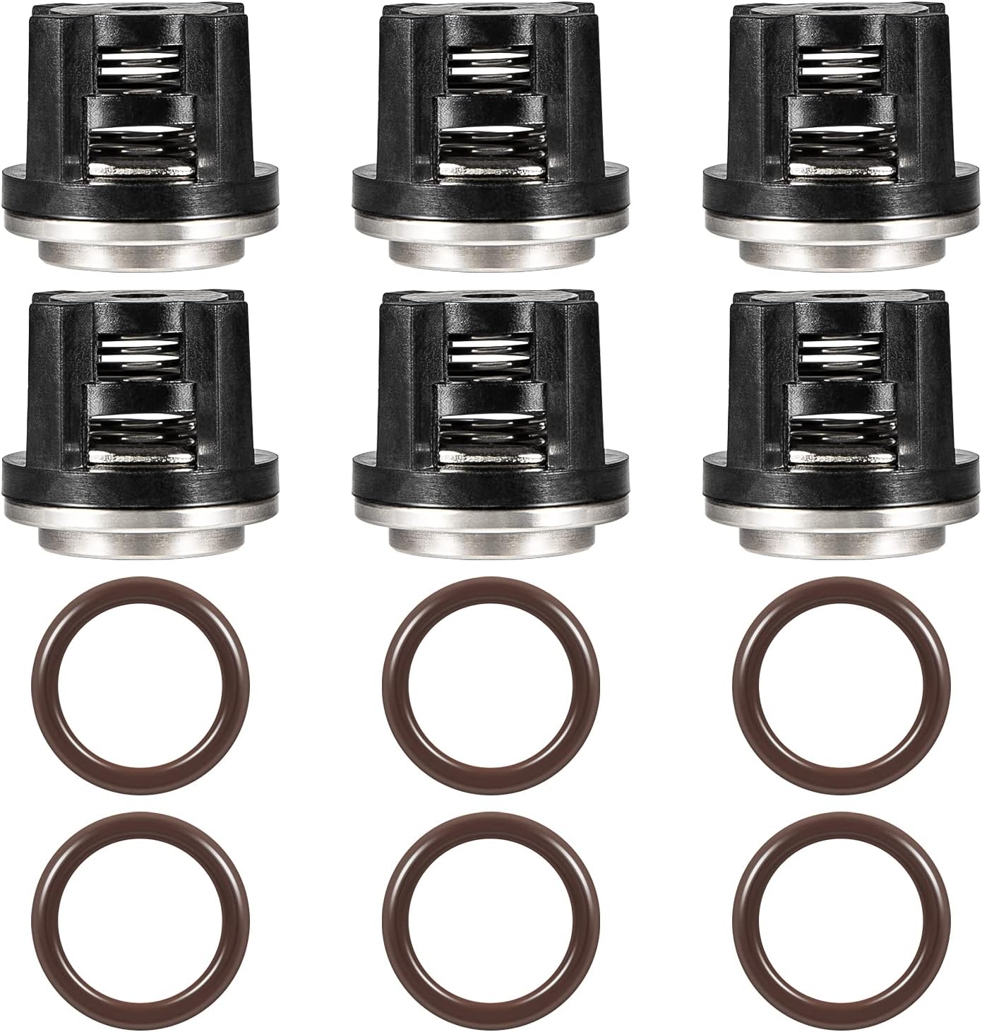 Camoo AR1828 Water Pressure Washer Pump Check Valve Kit with O-Rings Compatible with Annovi Reverberi 18mm RKV, RRV, XRC, XRCA Series Pumps, 70-0179 Pressure Washer Valve Kit
