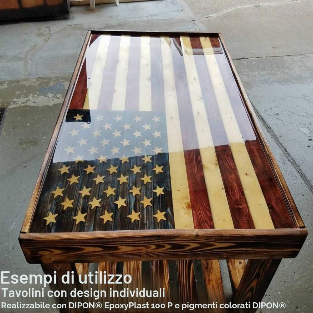 Resina epossidica 2K di qualità professionale, a bassa emissione di odori e UV per gioielli, legno, tavolo, acquario, terra, costruzione di stampi e rivestimento per pavimenti