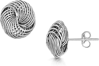 Orecchini a Lobo Celtici per Donne e Ragazze in Argento Sterling 925
