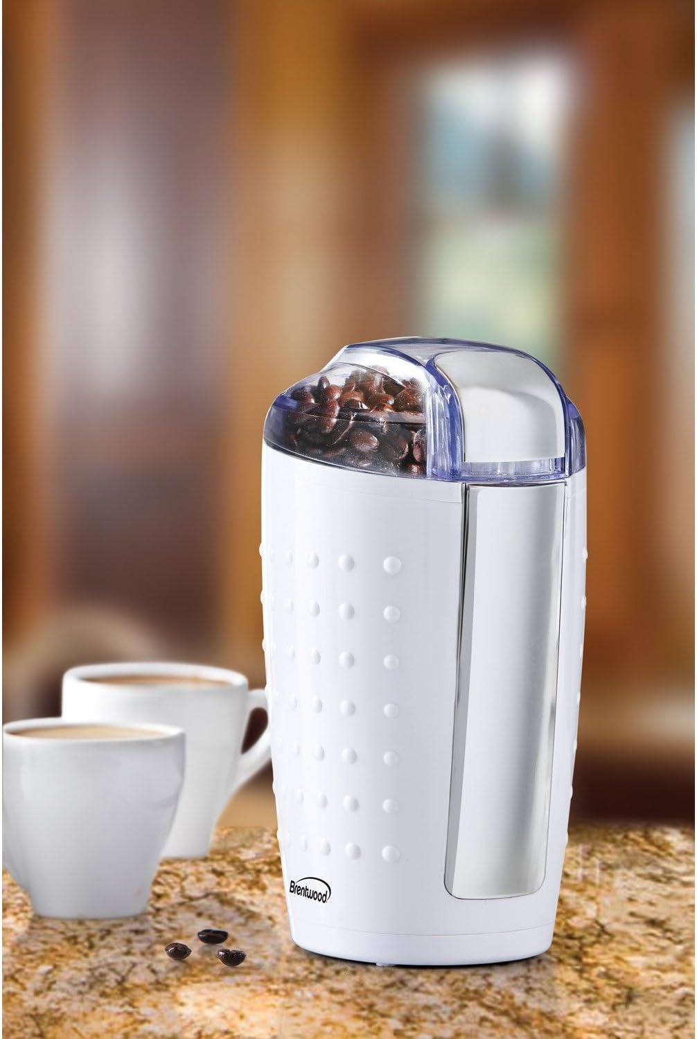 Brentwood CG-158W 4oz Coffee and Spice Grinder, White