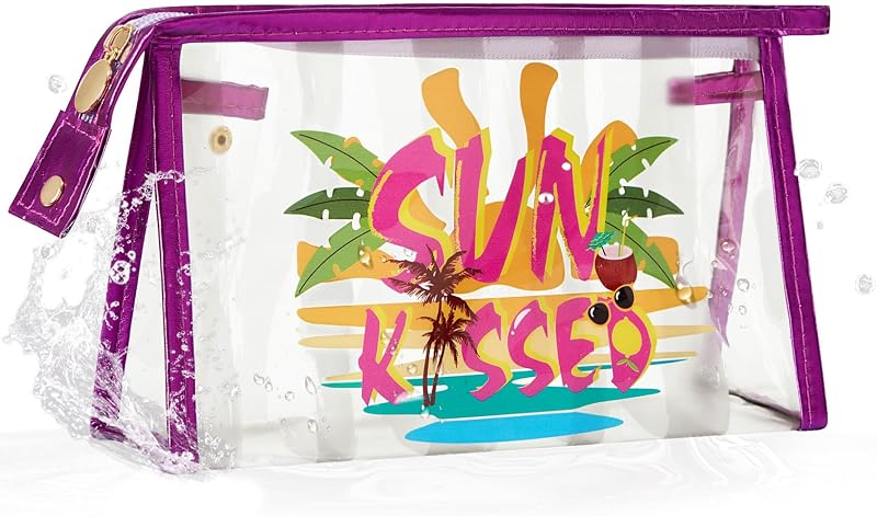 COSHAYSOO Necessaire Transparente para Maquiagem e Itens de Viagem