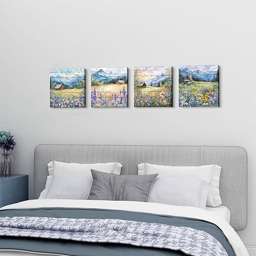 Miniatura 117 de Arte de pared de naturaleza con plantas verdes, decoración de pared de hojas botánicas tropicales, impresiones en lienzo para dormitorio, Hoja