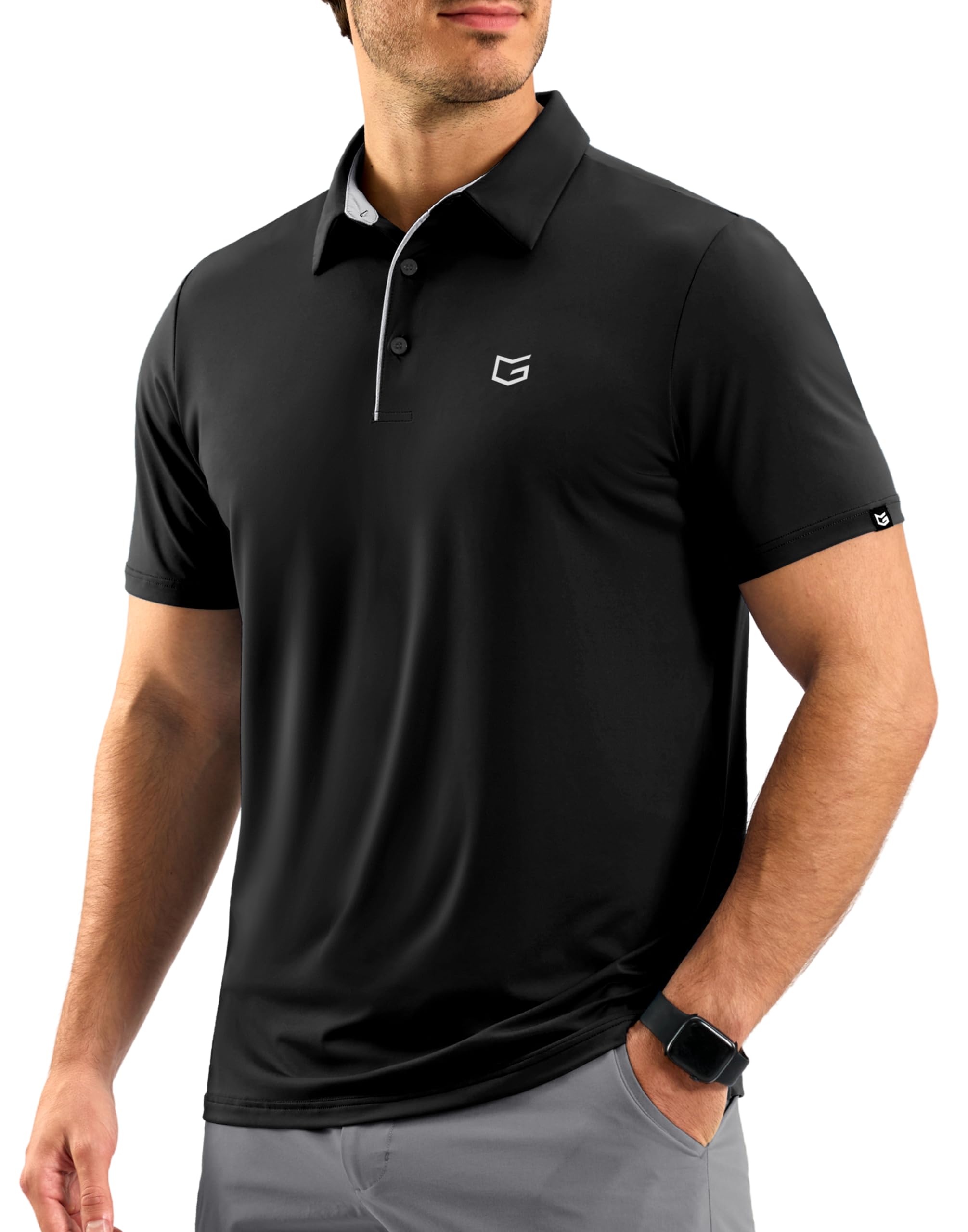 G Gradual Mens Golf Shirt Dry Fit Short Sleeve Polos Moisture Wicking Performance Polo Shirts for Men Athletic Tennis Casual — view 12