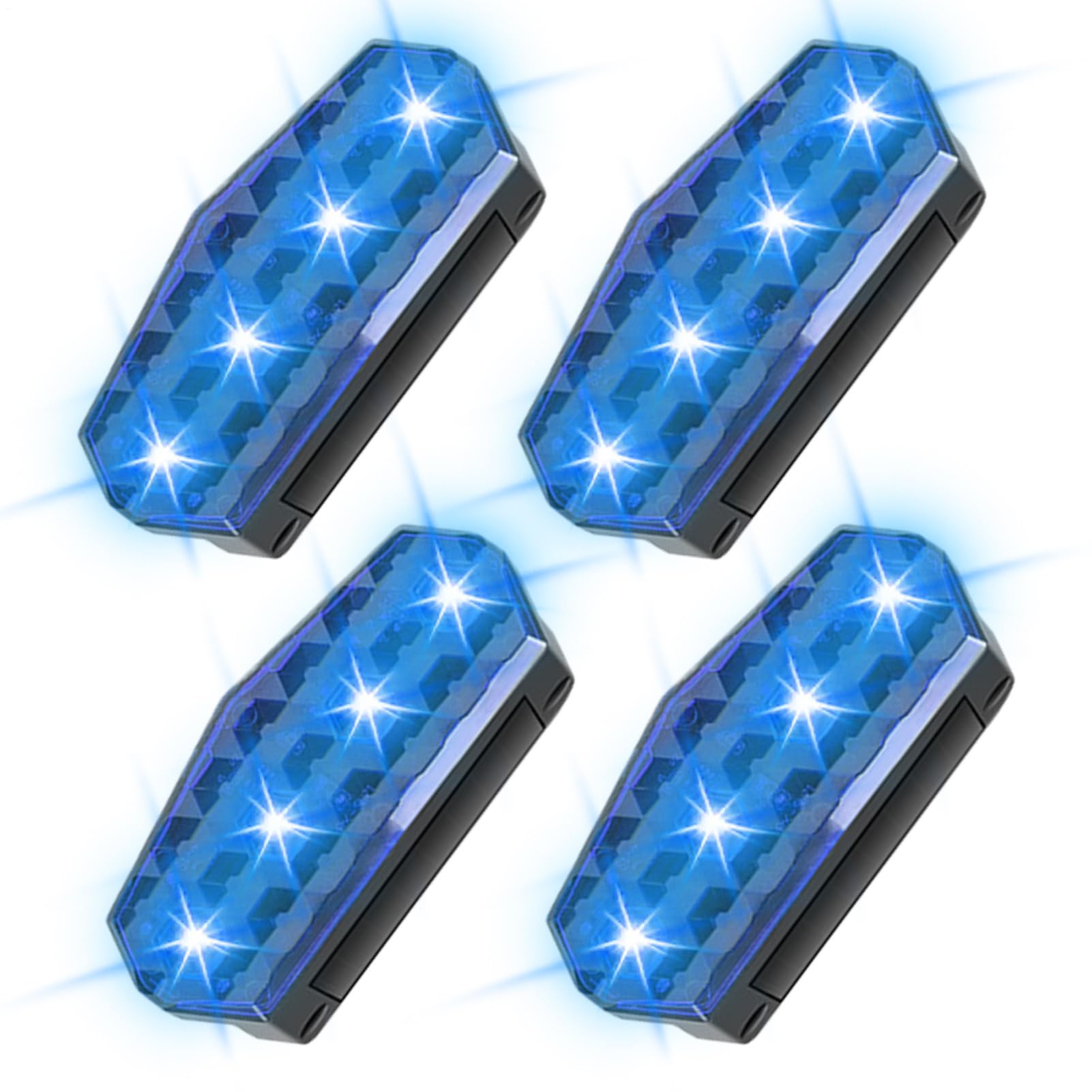 Luces intermitentes anticolisión solares con sensor automático de vibración nocturna 8