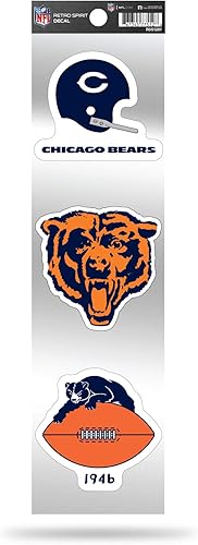 Miniatura 33 de Rico Industries Juego de calcomanías retro de fútbol americano de la NFL