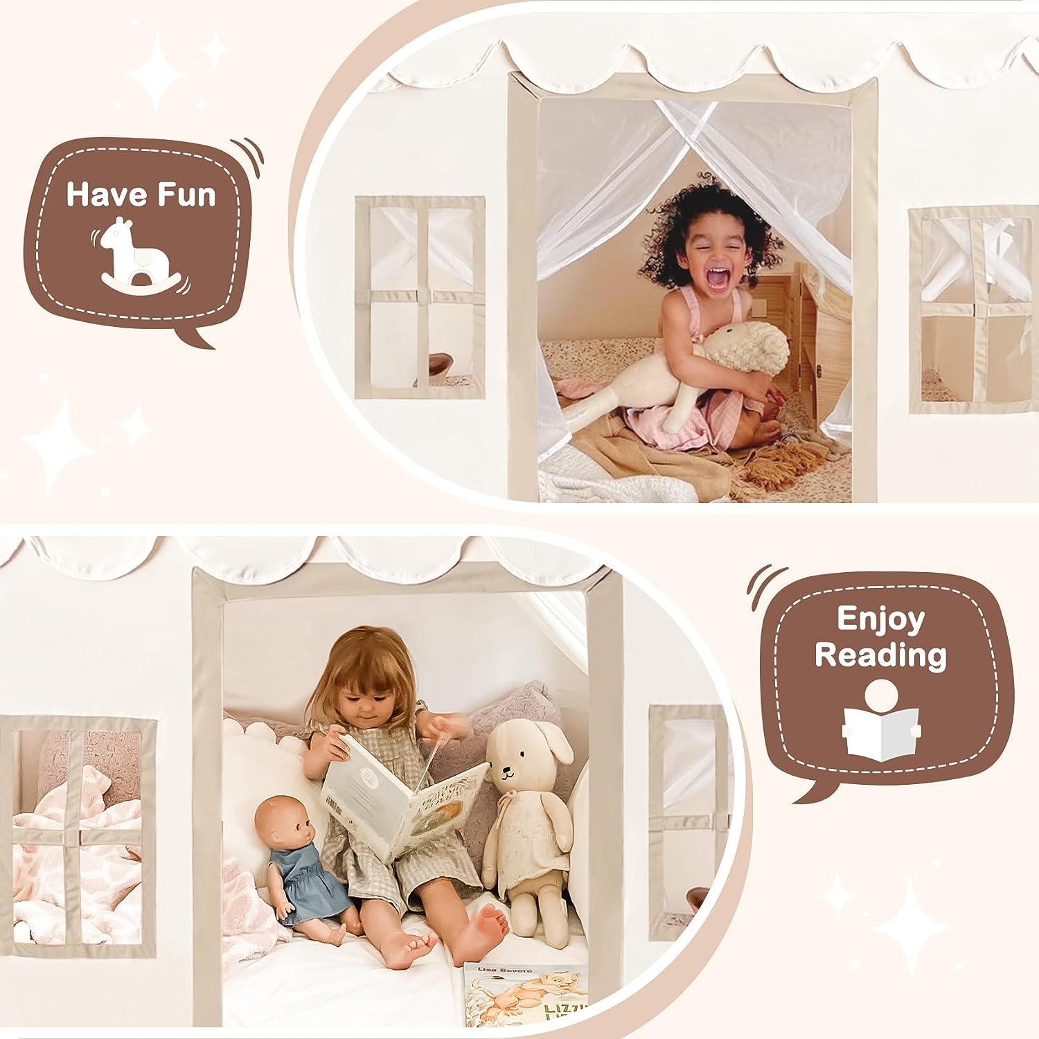 Role Play Vuurtoren - Hangtent- Speeltent voor kinderen - 107 x 107 x