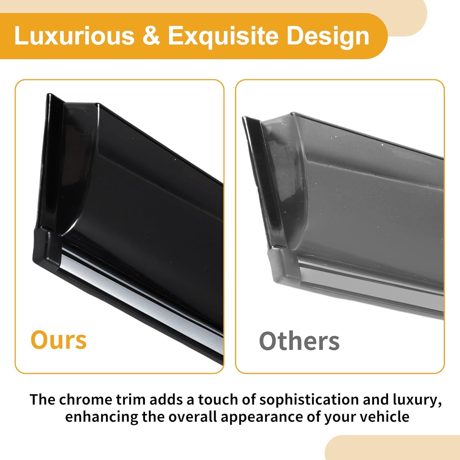 Window Deflectors Car Side Window Vent Visors for Honda Accord Sedan 2013-2017 Black Rain Guards Sun Visors Wind Vent Visors Window Vent Shades Reinforced Acrylic 4 Pcs