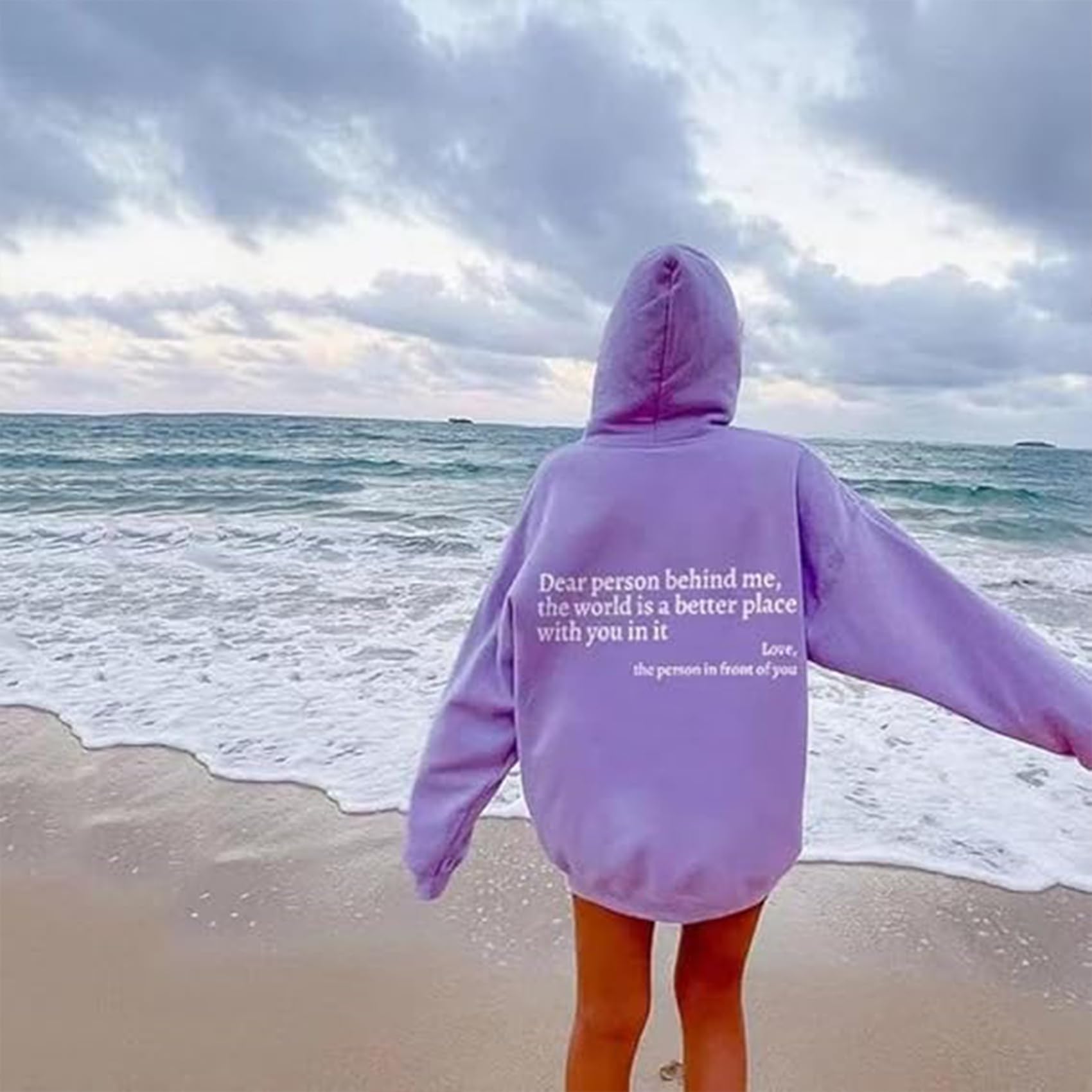Générique You are Enough Hoodie, Dear Person Behind Me Hoodie Sweatshirt for Men Women