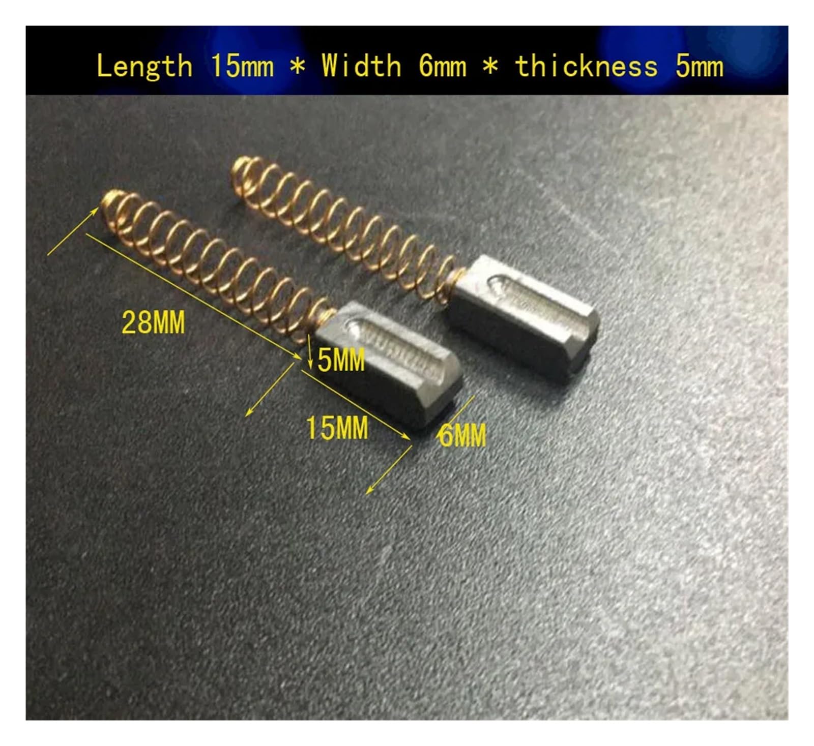 20 par szczotek węglowych do pistoletów spawalniczych na gorące powietrze, spawarki do tworzyw sztucznych, narzędzia do szczotek węglowych, 5 x 6 x 15 mm, 5,5 x 5,5 x 13 mm (5,5 x 5,5 x 13 mm)