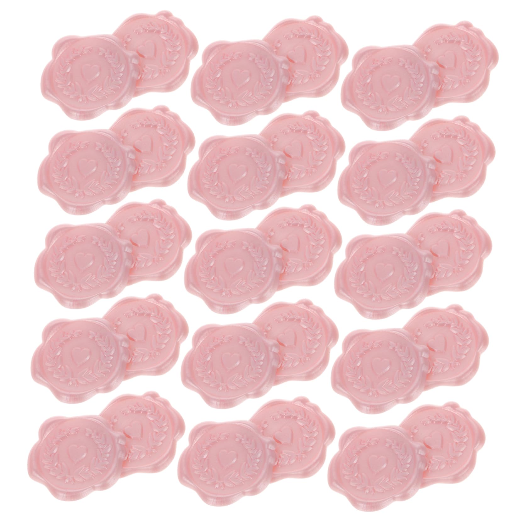 ABOOFAN 200piezas Sellos Adhesivos De Cera Patrón De Corazón Para Decorar Tarjetas Sellos Para Invitaciones y Autoadhesivos Fáciles De Usar
