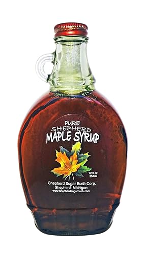 Shepherd Sugar Bush - Jarabe de arce de Michigan, vaso de 12 onzas (12.0 fl oz)