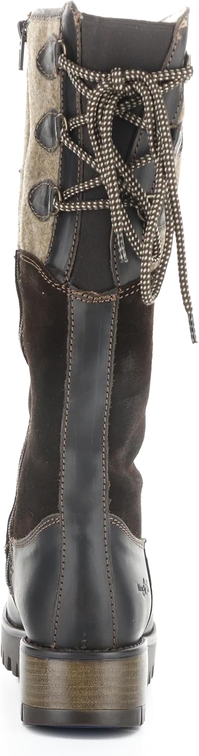 Bos. & Co. Saddle/Suede/Tweed Side Zip Boot - Goose Prima